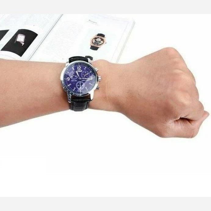 ساعت مچی مردانه عقربه اسکمی SKMEI مدل 9070 ارجینال چرم مشکی