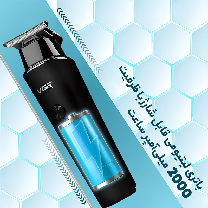 ماشین اصلاح موی سر و صورت وی جی ار مدل PROFESSIONAL V_00937