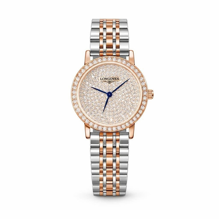 ساعت مچی زنانه لونجین LONGINES فول نگین قفل مخفی
