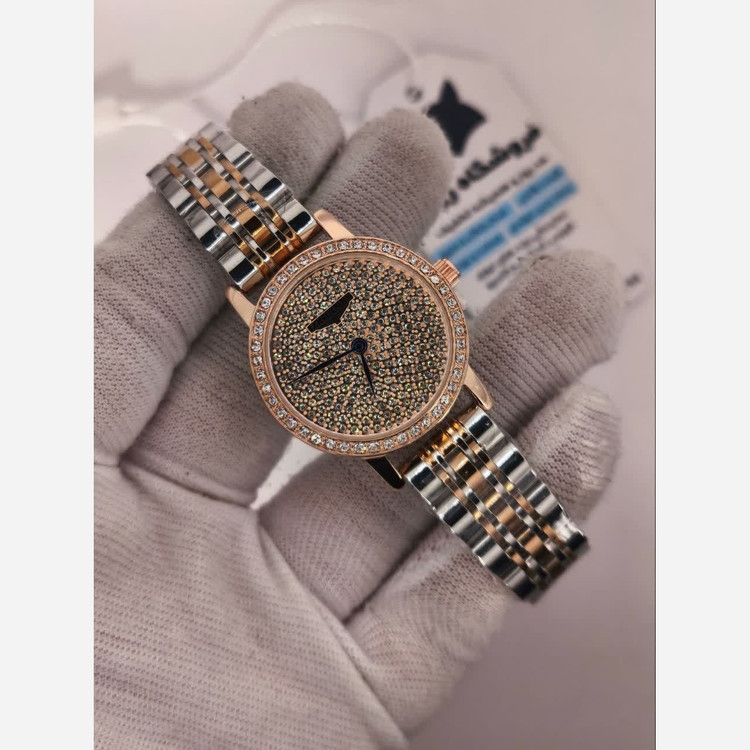 ساعت مچی زنانه لونجین LONGINES فول نگین قفل مخفی