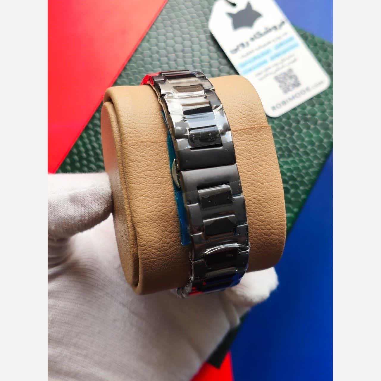 ساعت مچی اتوماتیک مردانه پتک فیلیپ PATEK PHILPPE مشکی مربع قفل مخفی