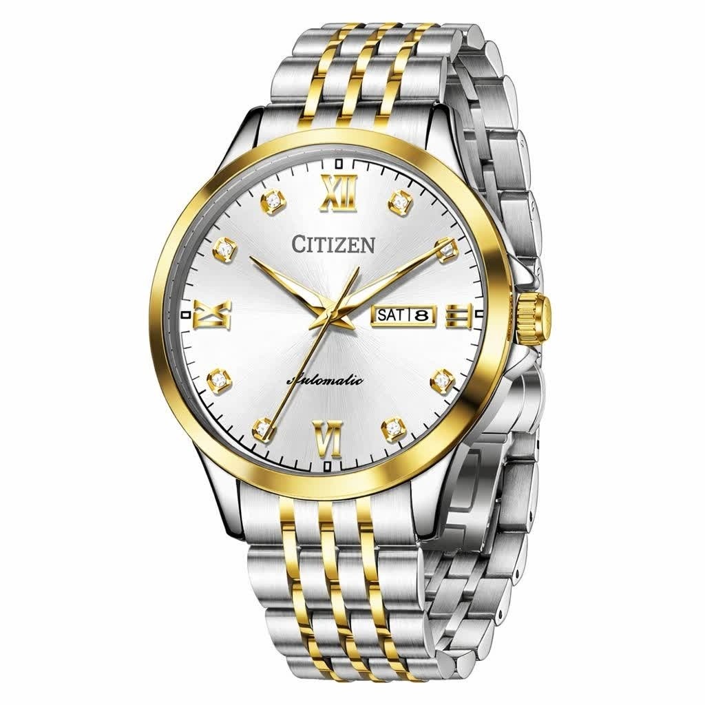 ساعت مچی مردانه کوارتز سیتیزن CITIZEN دو تاریخه استیل