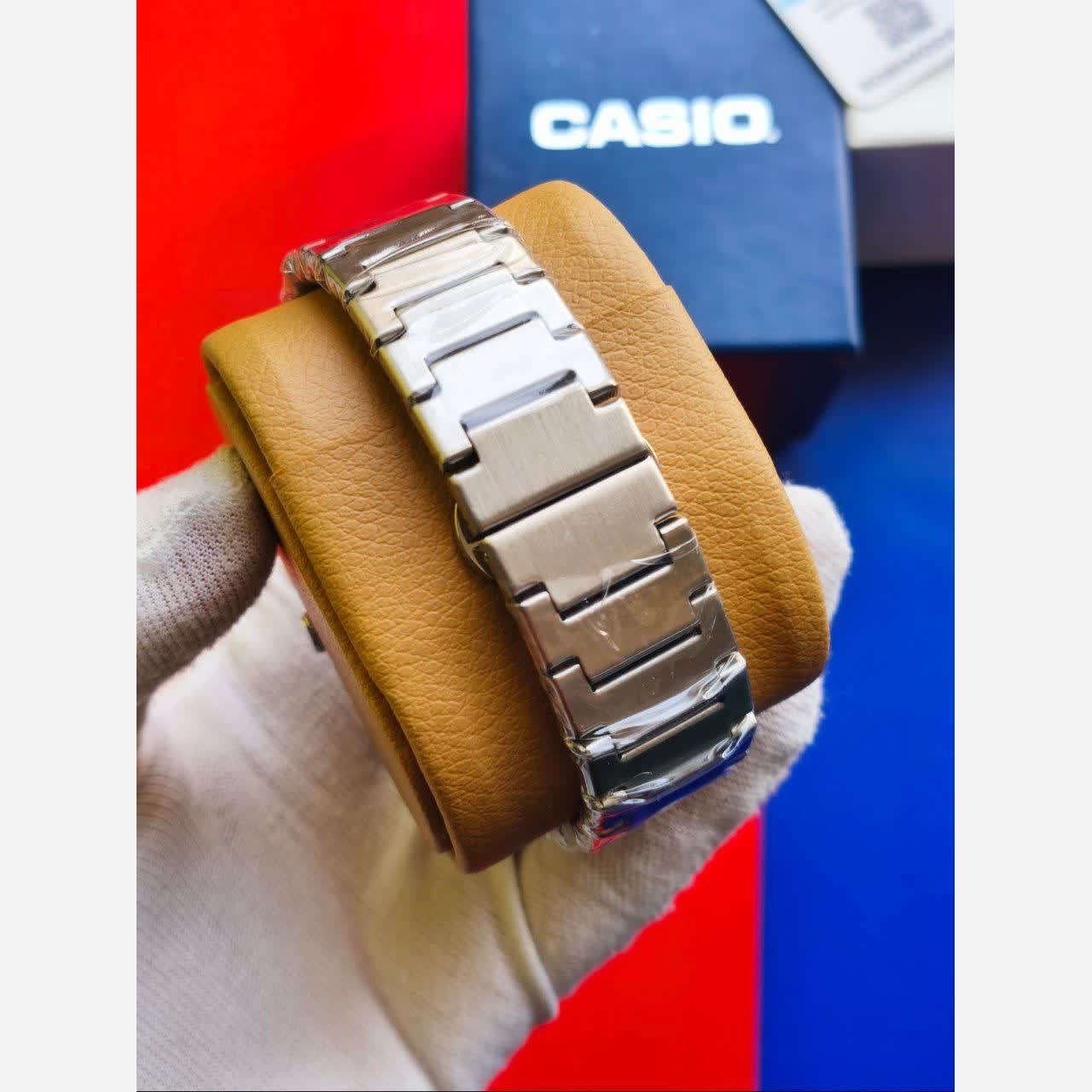 ساعت مچی مردانه کاسیو ادیفایس CASIO EDIFICE استیل آبی + جعبه