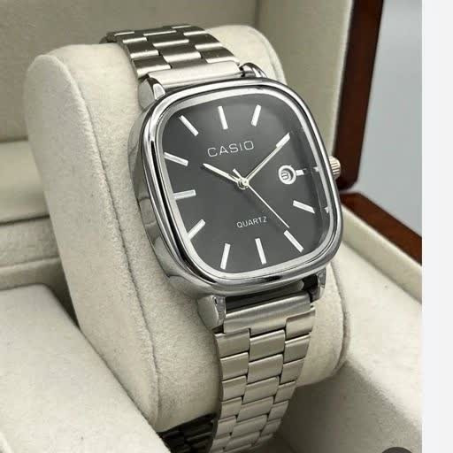 ست ساعت مچی زنانه و مردانه کاسیو اولدمانی CASIO صفحه مشکی ژاپنی
