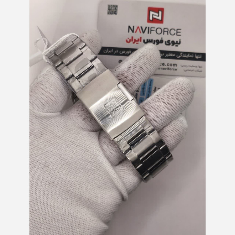 ساعت مچی مردانه کرنوگراف نیوی فورس NAVIFORCE مدل Nf8051 ژاپنی صفحه آبی