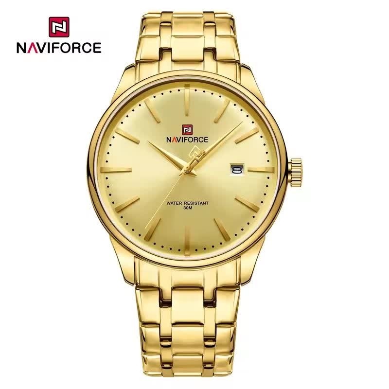 ساعت مچی مردانه نیوی فورس NAVIFORCE مدل Nf9230 ژاپنی طلایی