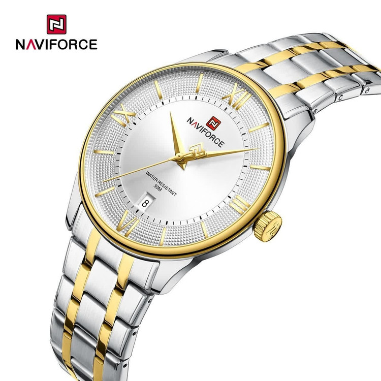 ساعت مچی مردانه نیوی فورس NAVIFORCE مدل Nf9272 ژاپنی استیل