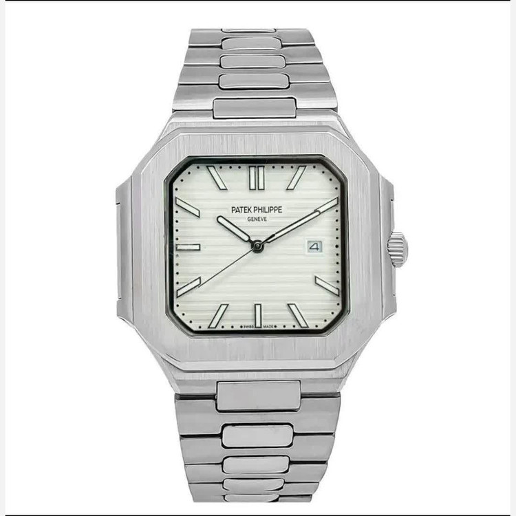 ساعت مچی مردانه پتک فیلیپ Patek Philippe ارجینال قفل مخفی صفحه طوسی