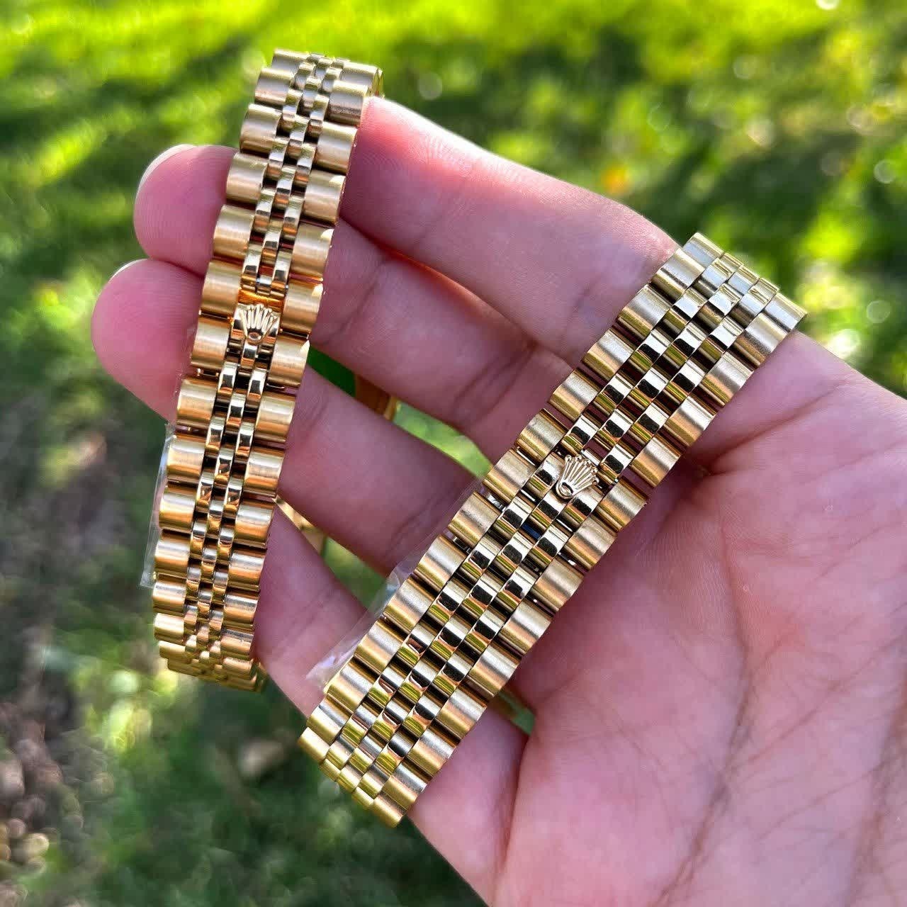 ست ساعت مچی زنانه و مردانه رولکس ROLEX موتور ژاپن بالاترین کیفیت طلایی