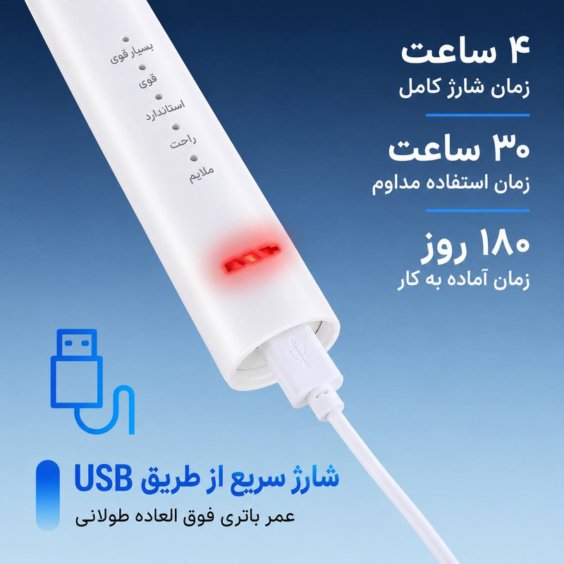 مسواک برقی و جرم گیر دوکاره مدل LC-H156