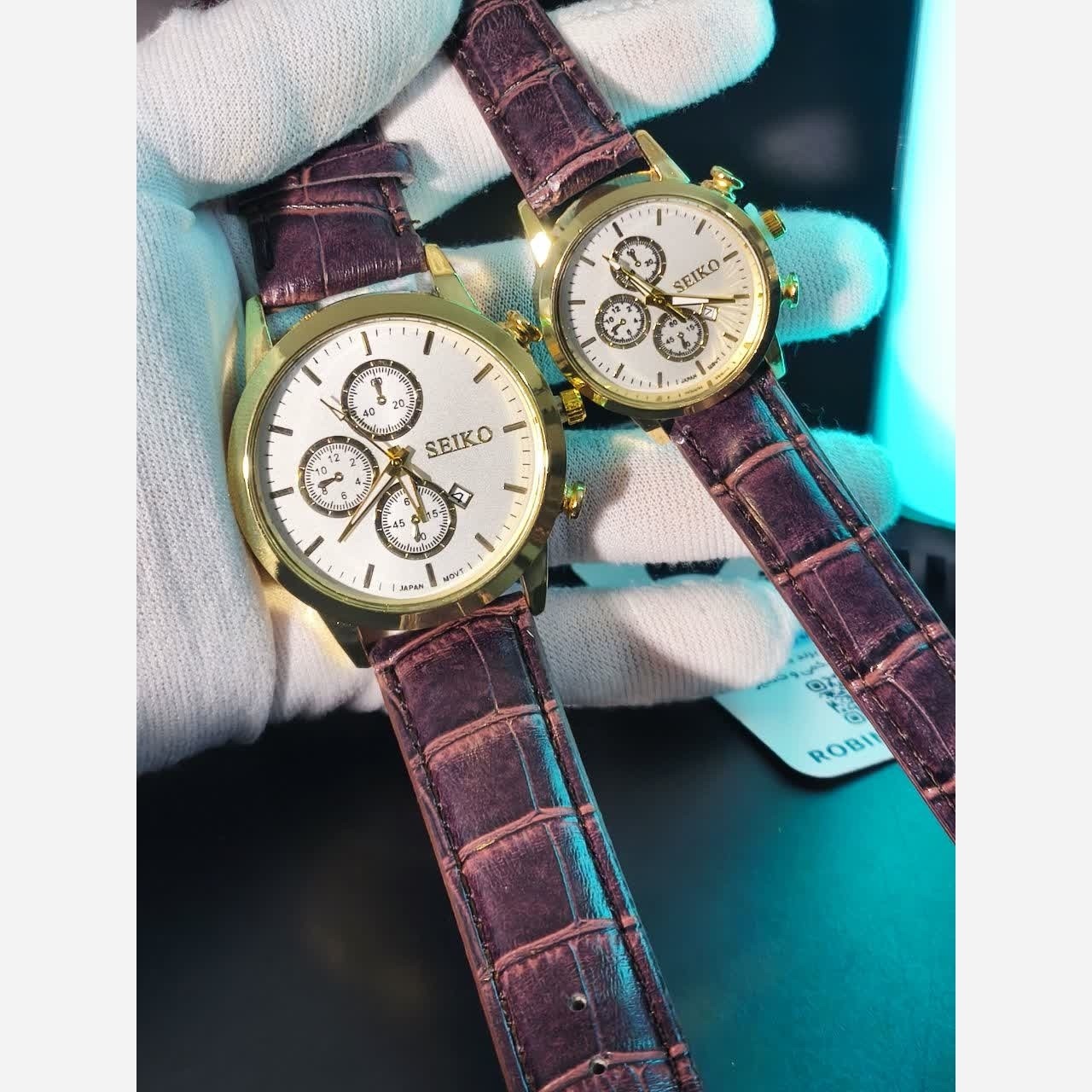 ست ساعت مچی زنانه و مردانه سیکو SEIKO موتور ژاپن 3