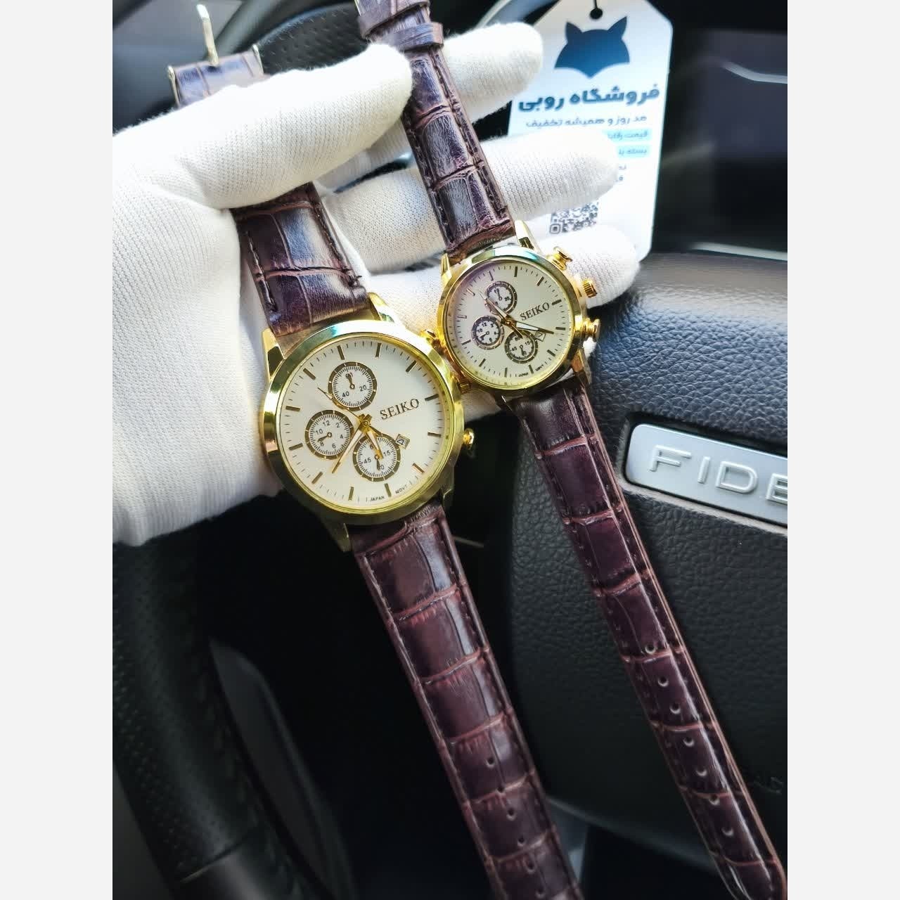 ست ساعت مچی زنانه و مردانه سیکو SEIKO موتور ژاپن 3