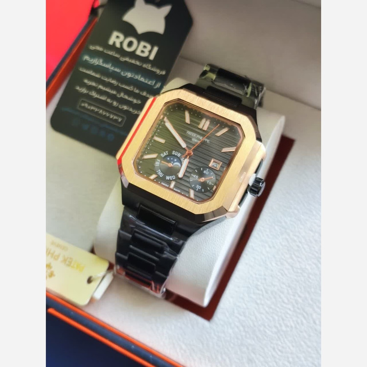 ساعت مچی مردانه پتک فیلیپ Patek Philippe ارجینال قفل مخفی مشکی