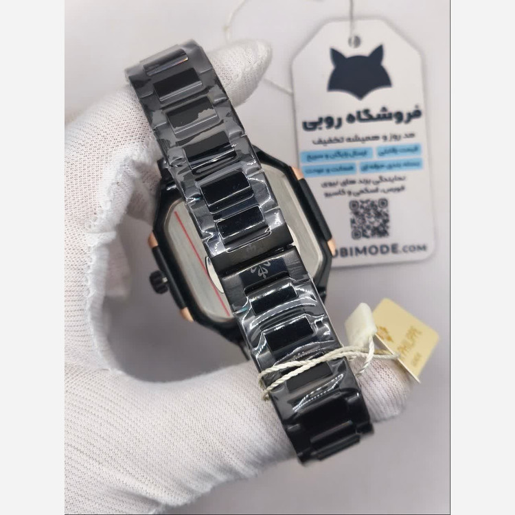 ساعت مچی مردانه پتک فیلیپ Patek Philippe ارجینال قفل مخفی مشکی