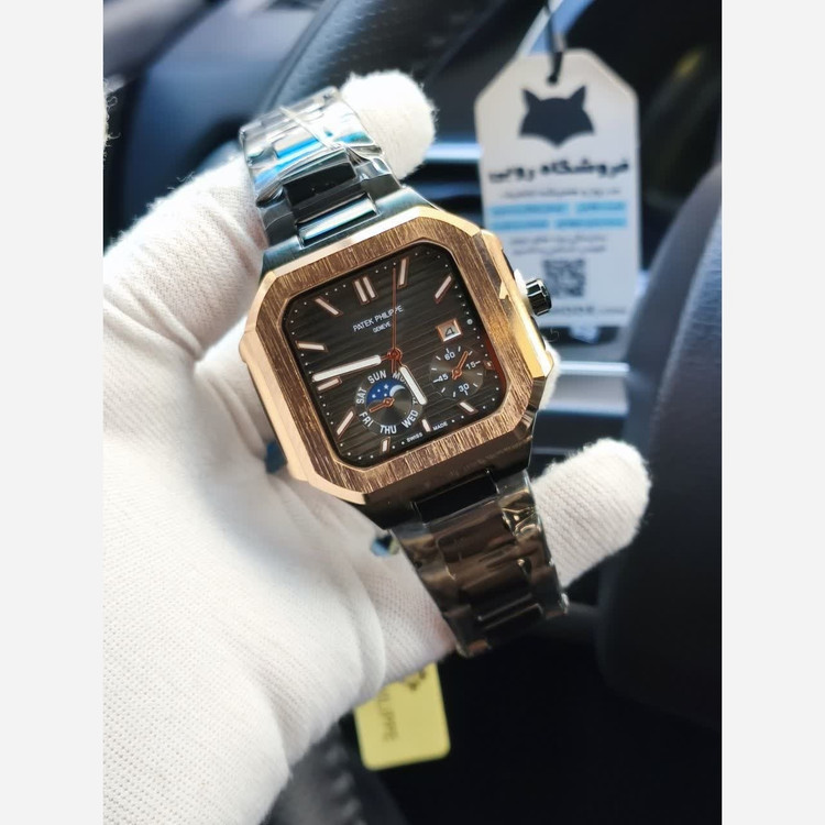 ساعت مچی مردانه پتک فیلیپ Patek Philippe ارجینال قفل مخفی مشکی