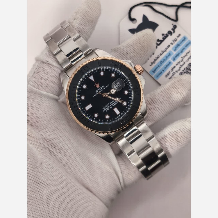 ساعت مچی مردانه رولکس یاخ مستر میوتا ROLEX تاچمتردار نقره ای