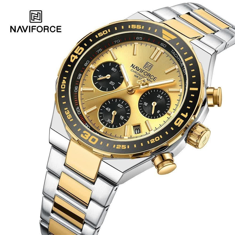 ساعت مچی کرنوگراف مردانه نیوی فورس NAVIFORCE مدل Nf8049 موتور ژاپن