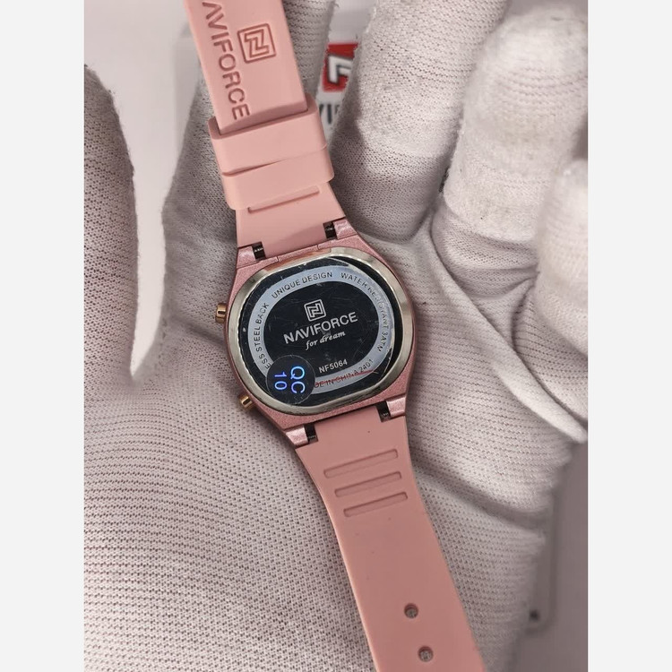 ساعت مچی عقربه ای زنانه نیوی فورس NAVIFORCE مدل Nf5064 صورتی