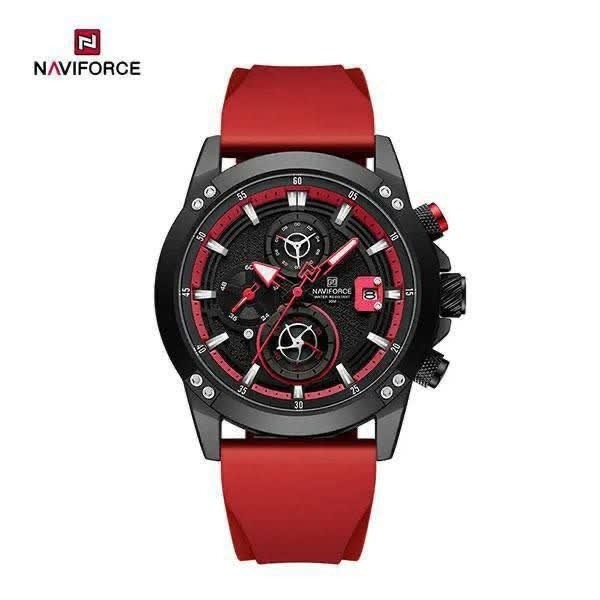 ساعت مچی کرنوگراف مردانه نیوی فورس NAVIFORCE مدل Nf8036 قرمز
