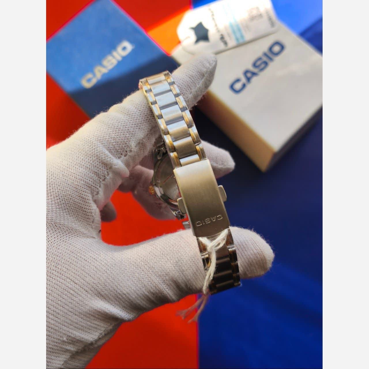 ساعت مچی زنانه کاسیو CASIO موتور ژاپنی صفحه صورتی + جعبه