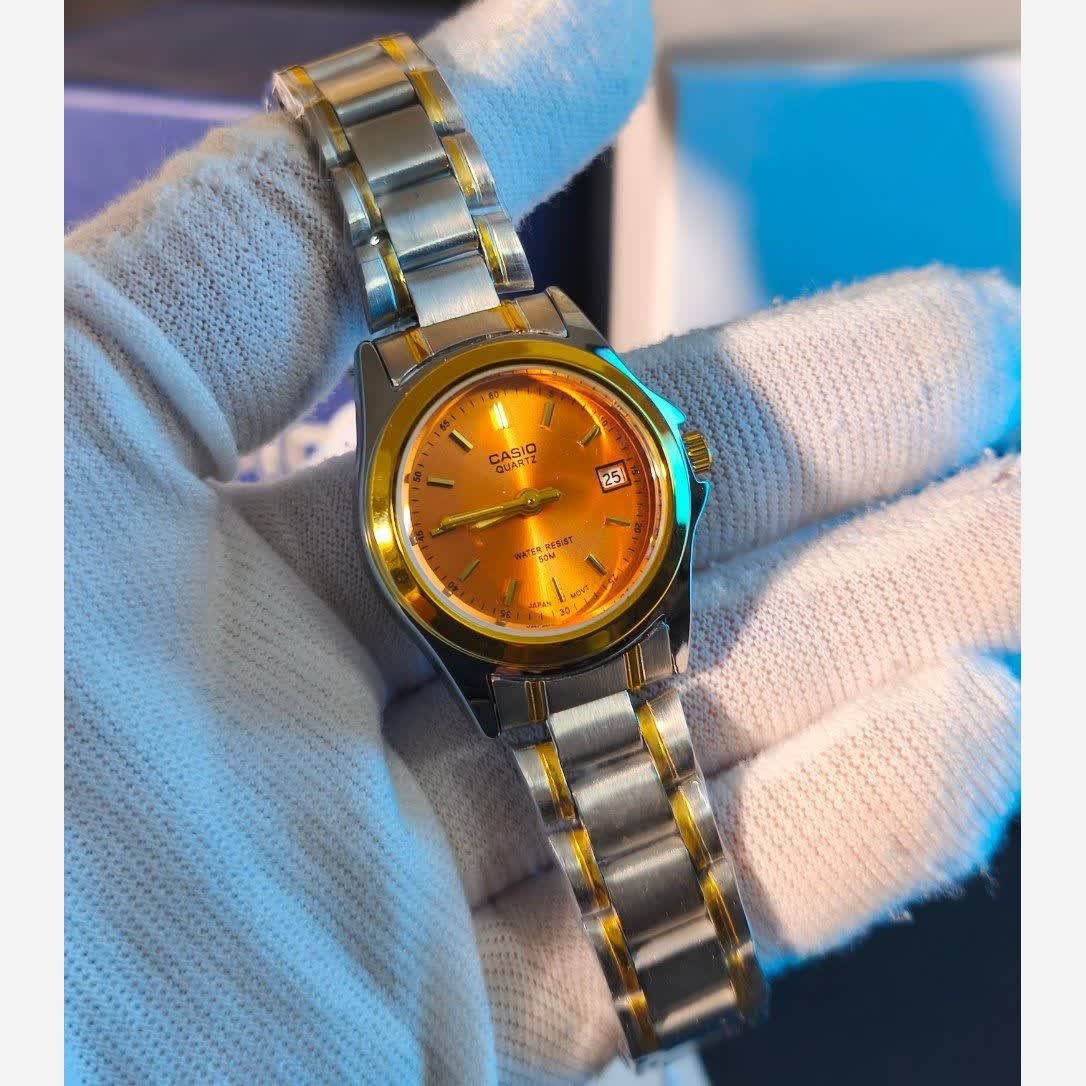 ساعت مچی زنانه کاسیو CASIO موتور ژاپنی + جعبه