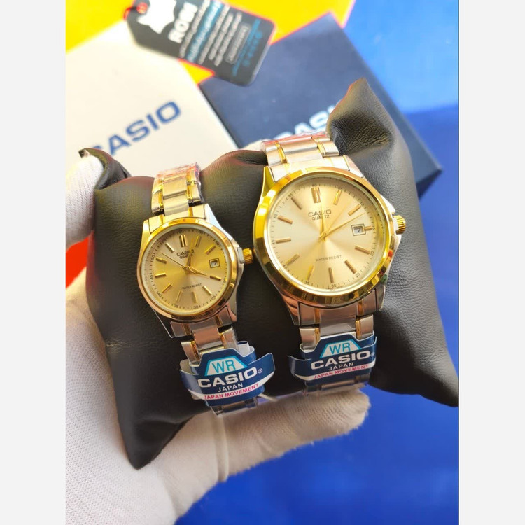 ست ساعت مچی زنانه و مردانه کاسیو CASIO موتور ژاپنی کد2