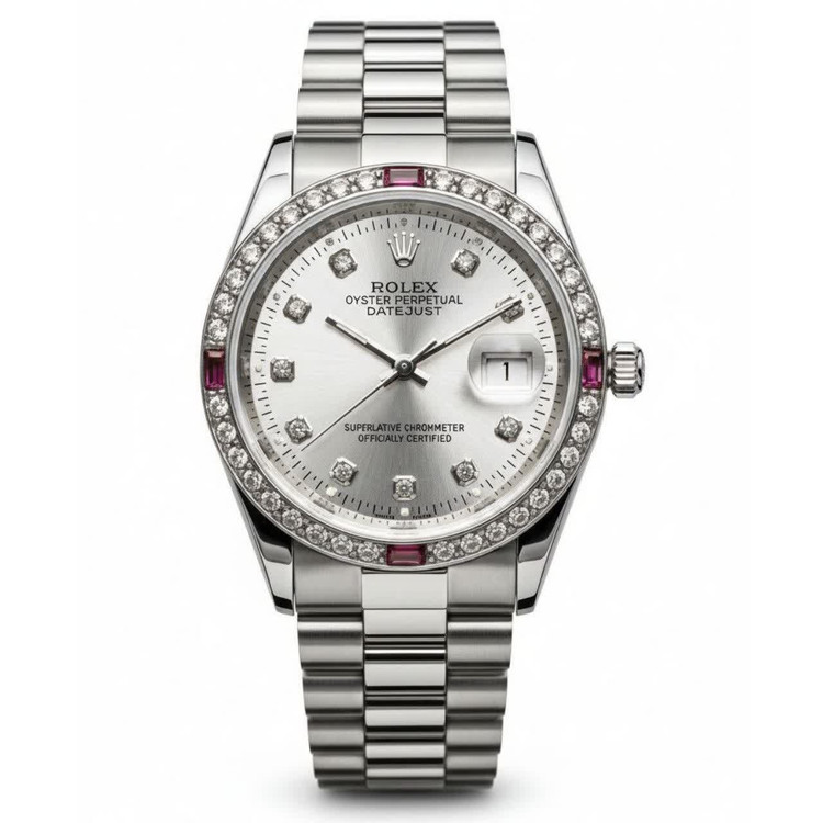 ساعت مچی مردانه رولکس دی دیت جاس ROLEX دور الماس