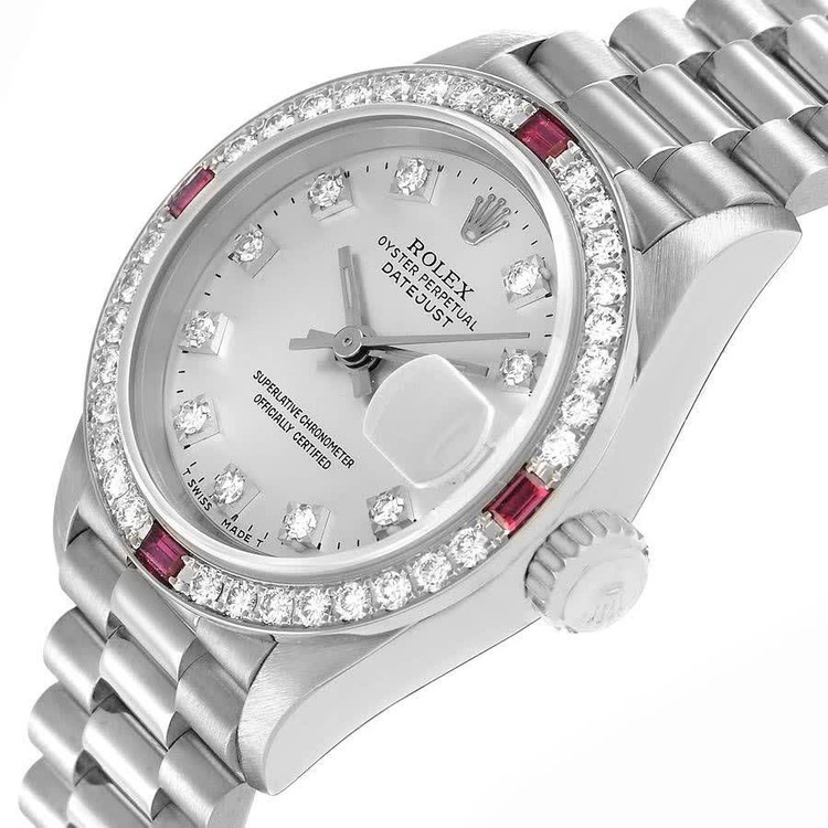 ساعت مچی مردانه رولکس دی دیت جاس ROLEX دور الماس