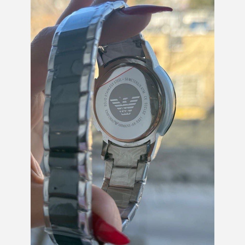 ساعت مچی مردانه امپریو آرمانی زیر ثانیه فعال EMPORIO ARMANI طلایی