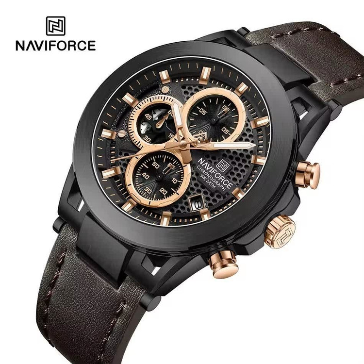 ساعت مچی کرنوگراف مردانه نیوی فورس NAVIFORCE مدل Nf8073 موتور ژاپن