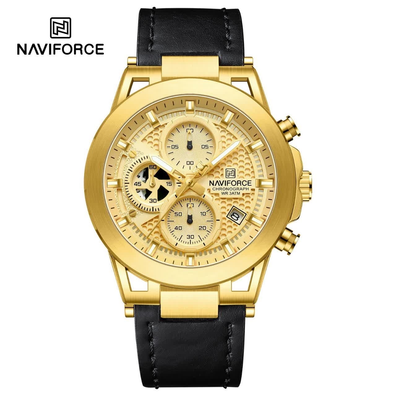 ساعت مچی کرنوگراف مردانه نیوی فورس NAVIFORCE مدل Nf8073 موتور ژاپن