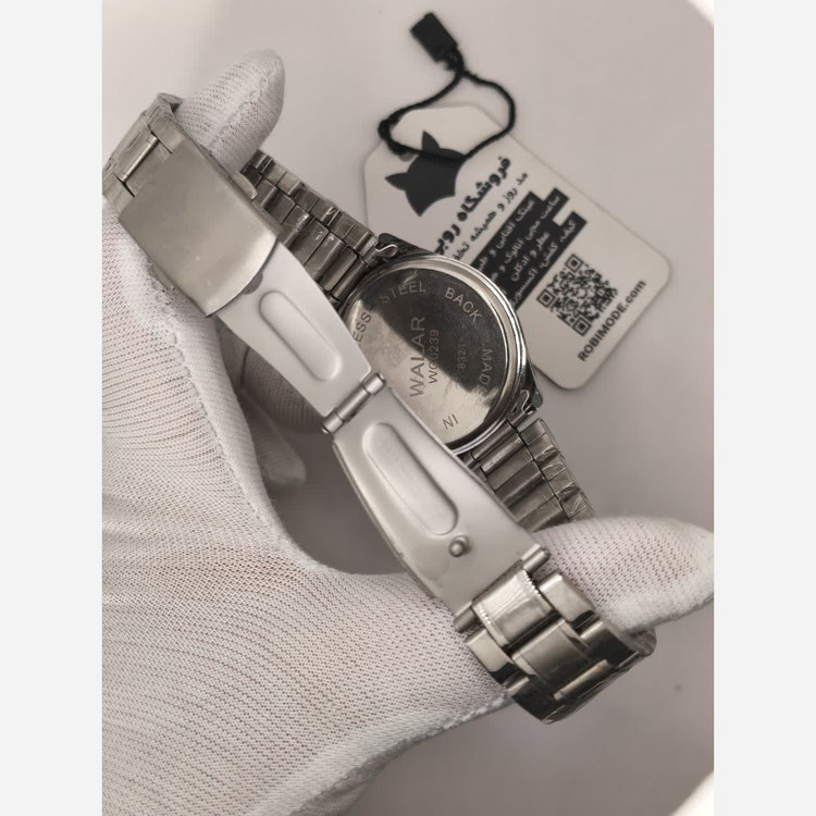 ست ساعت مچی زنانه و مردانه والار WALAR طرح اتوماتیک چرخ دنده استیل