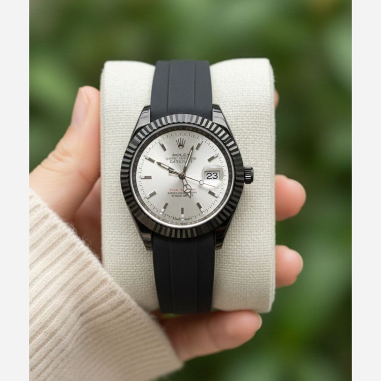 ساعت مچی مردانه رولکس دیت جاس quality ROLEX صفحه سفید