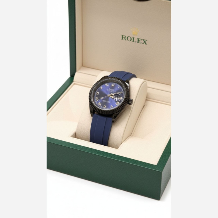 ساعت مچی مردانه رولکس دیت جاس quality ROLEX سرمه ای
