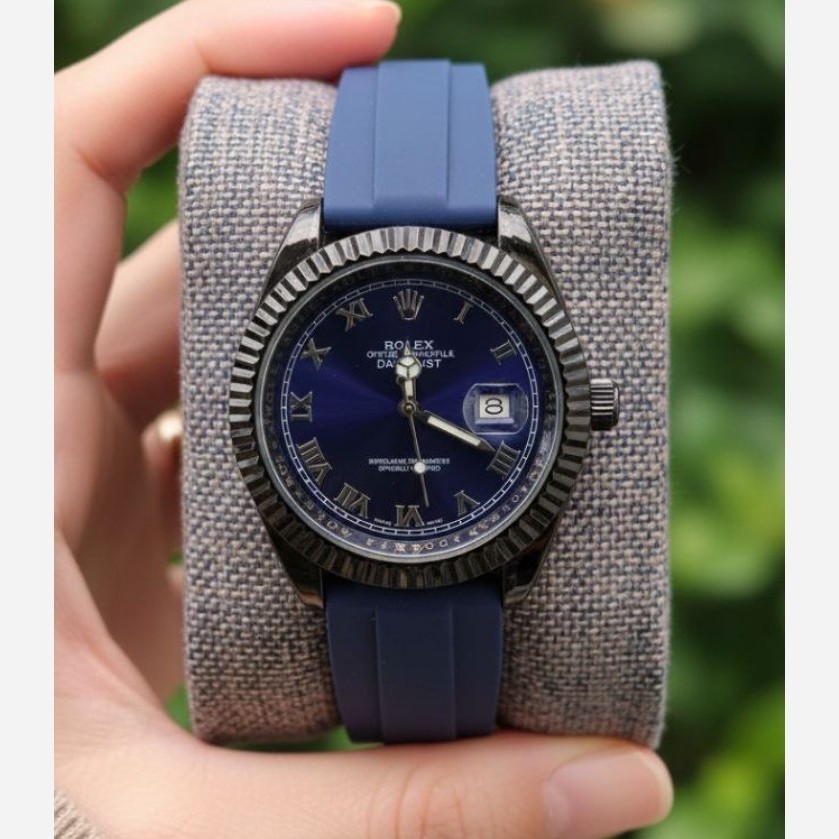 ساعت مچی مردانه رولکس دیت جاس quality ROLEX سرمه ای