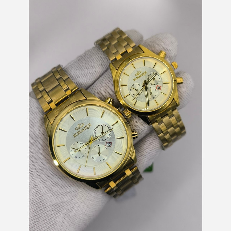 ست ساعت مچی زنانه و مردانه الگانس ELEGANCE استیل