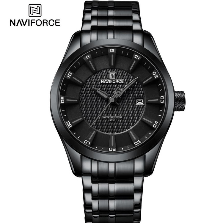 ساعت مچی مردانه نیوی فورس NAVIFORCE مدل NF8032 مشکی + فول