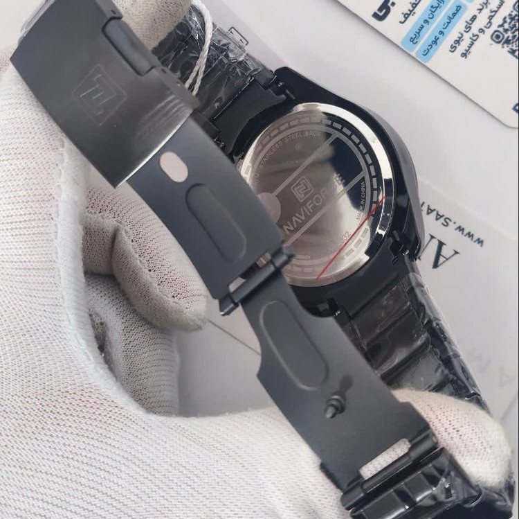 ساعت مچی مردانه نیوی فورس NAVIFORCE مدل NF8032 مشکی + فول