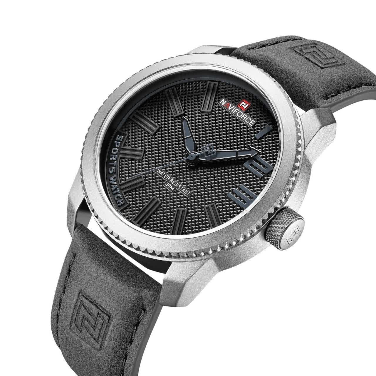 ساعت مچی نیوی فورس مردانه NAVIFORCE مدل NF9221 طوسی