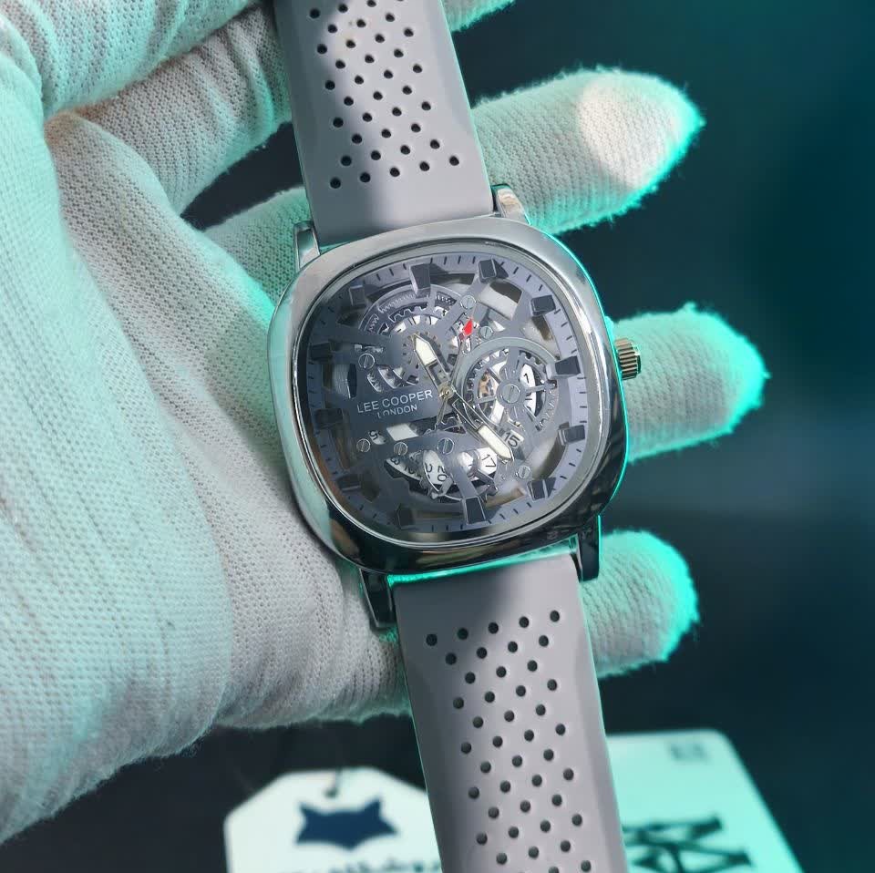 ساعت مچی مردانه لی کوپر اسکلتون لندن LEE COOPER LONDON طوسی