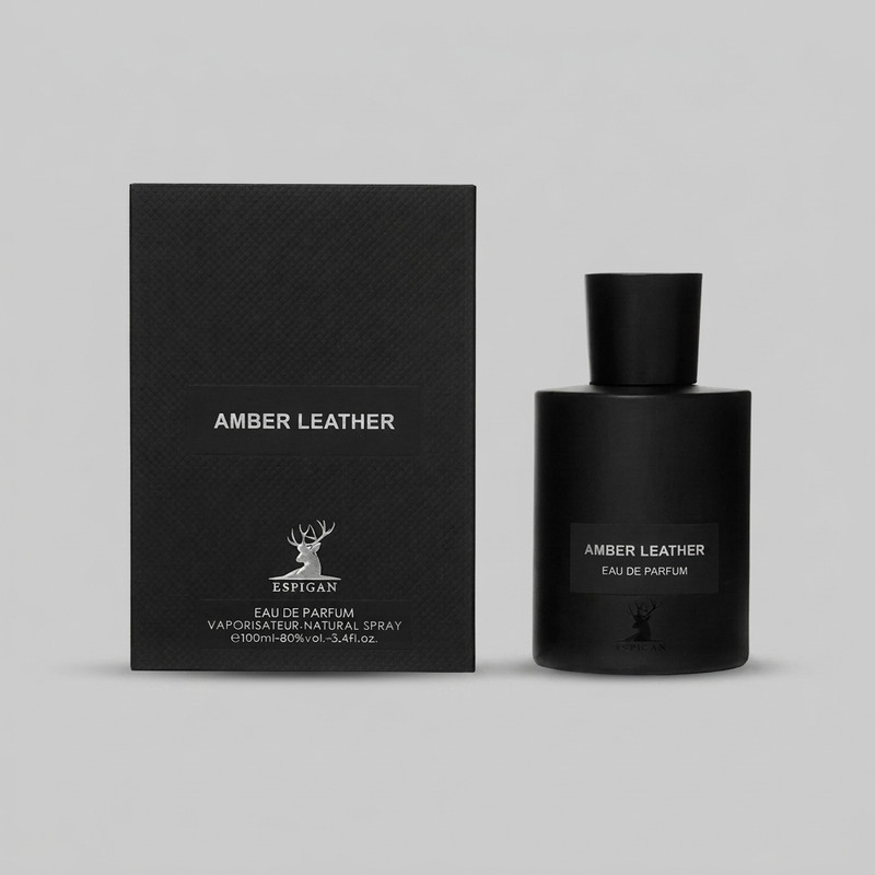 ادو پرفیوم اسپیگان مدل AMBER LEATHER حجم 100 میلیلیتر با رایحه تلخ، مناسب زمستان و پخش بوی قوی