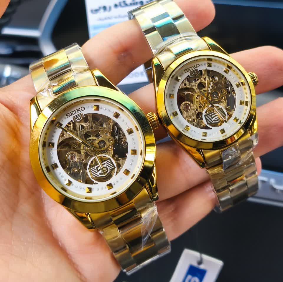 ساعت مچی اتوماتیک زنانه سیکو پنج SEIKO 5 صفحه سفید