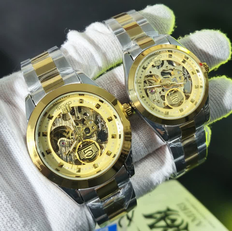 ساعت مچی اتوماتیک مردانه سیکو پنج SEIKO 5 نقره ای طلایی