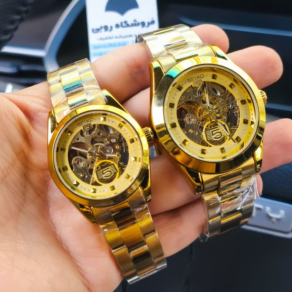 ساعت مچی اتوماتیک زنانه سیکو پنج SEIKO 5 تمام طلایی