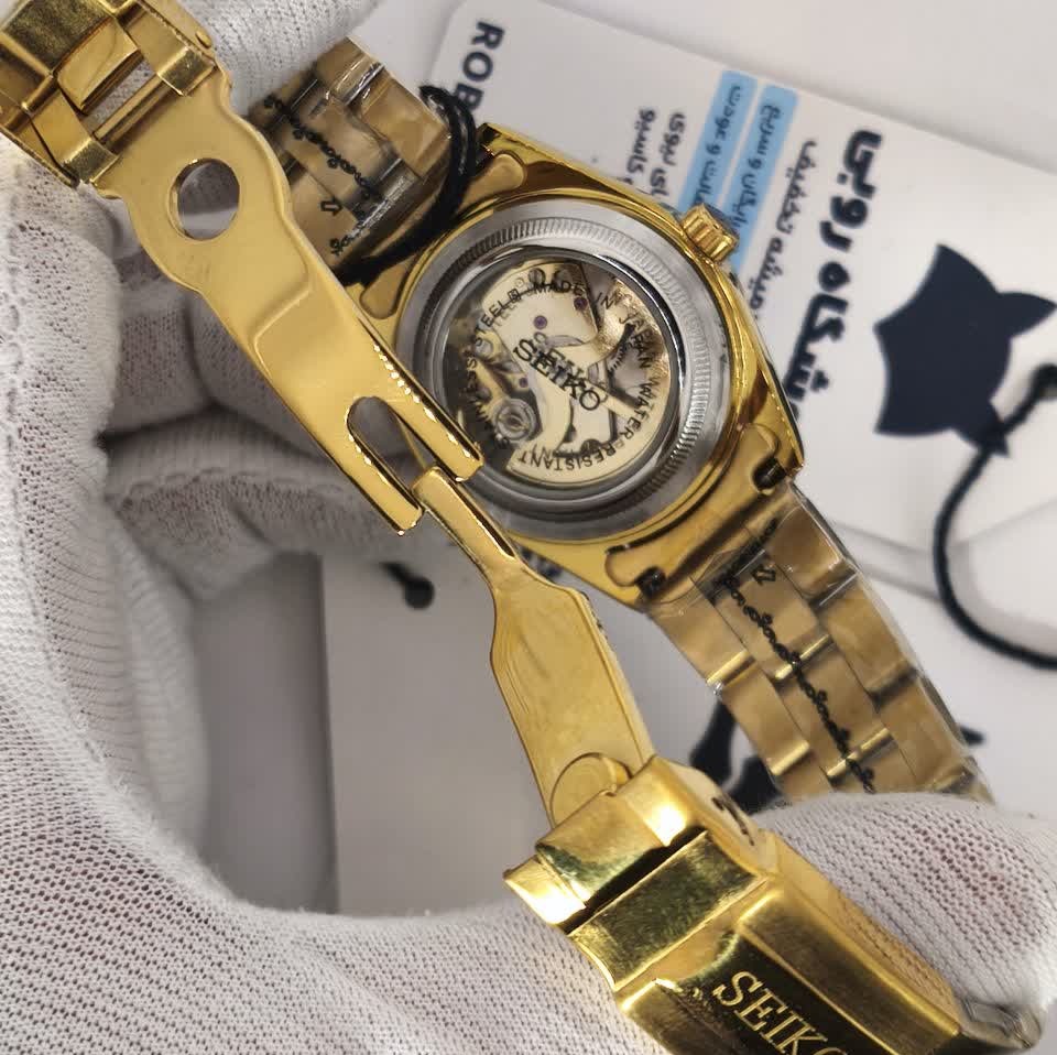 ساعت مچی اتوماتیک زنانه سیکو پنج SEIKO 5 تمام طلایی