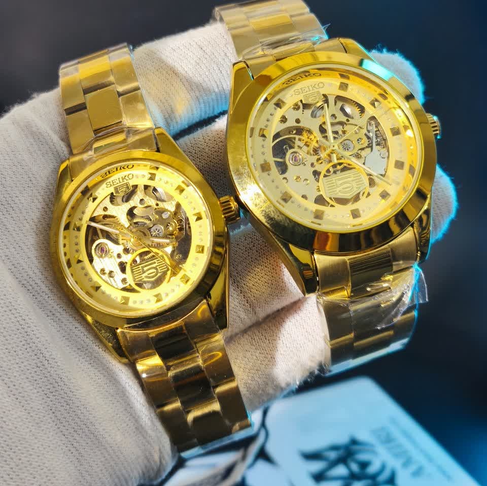 ساعت مچی اتوماتیک زنانه سیکو پنج SEIKO 5 تمام طلایی