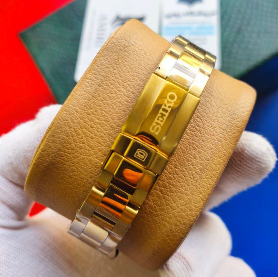 ساعت مچی اتوماتیک زنانه سیکو پنج SEIKO 5 طلایی مشکی