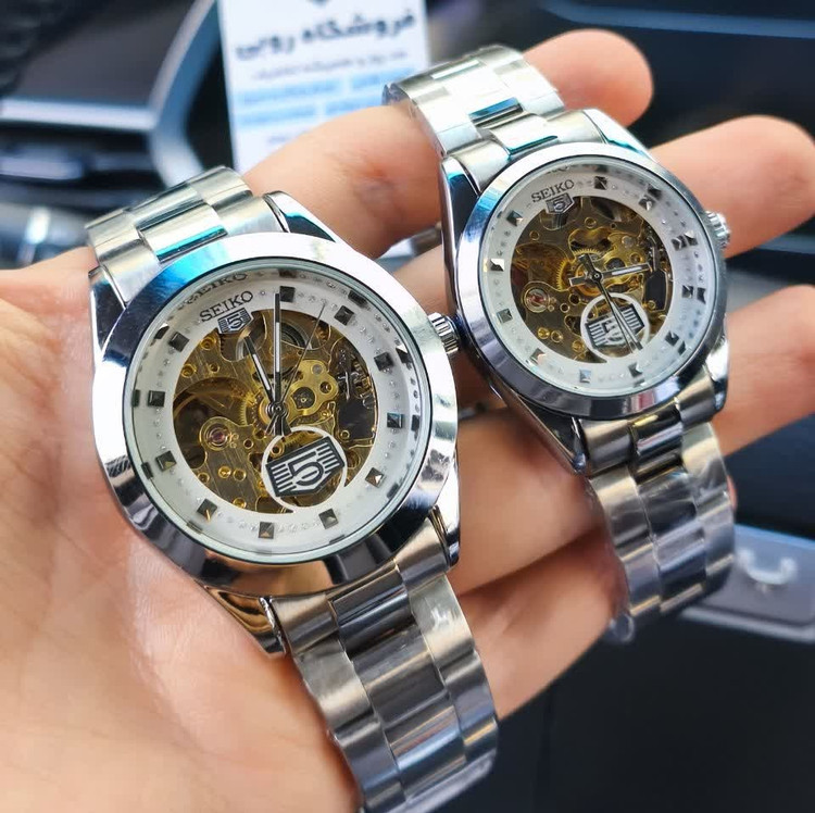 ساعت مچی اتوماتیک مردانه سیکو پنج SEIKO 5 نقره ای