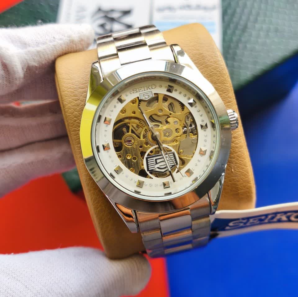 ساعت مچی اتوماتیک مردانه سیکو پنج SEIKO 5 نقره ای