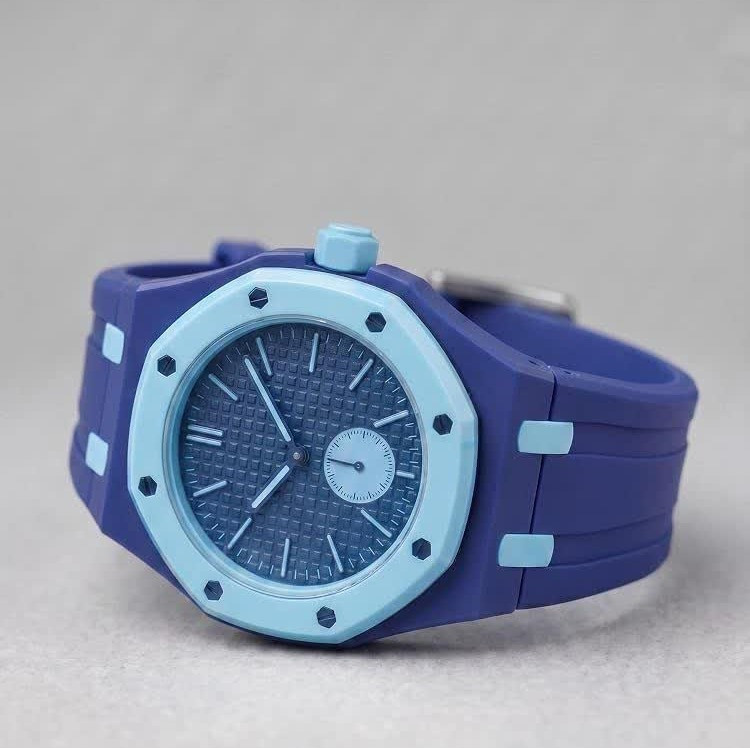 ساعت اسپرت سواچ پیگه AP Swatch Royal Pop (ZZ) فول پک آبی سرمه ای